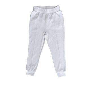 BB DAKOTA by STEVE MADDEN Women’s Cream Ribbed Joggers Pants with Pockets